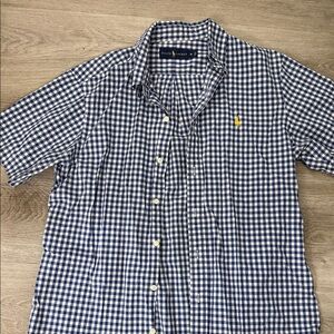 Polo by Ralph Lauren Blue Checkered Men's Shirt